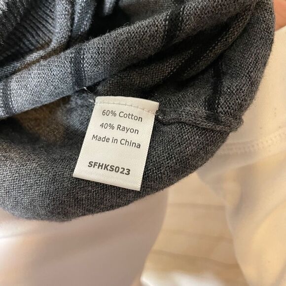 Pixley for Stirch Fix grey striped open back top size small - Picture 8 of 9